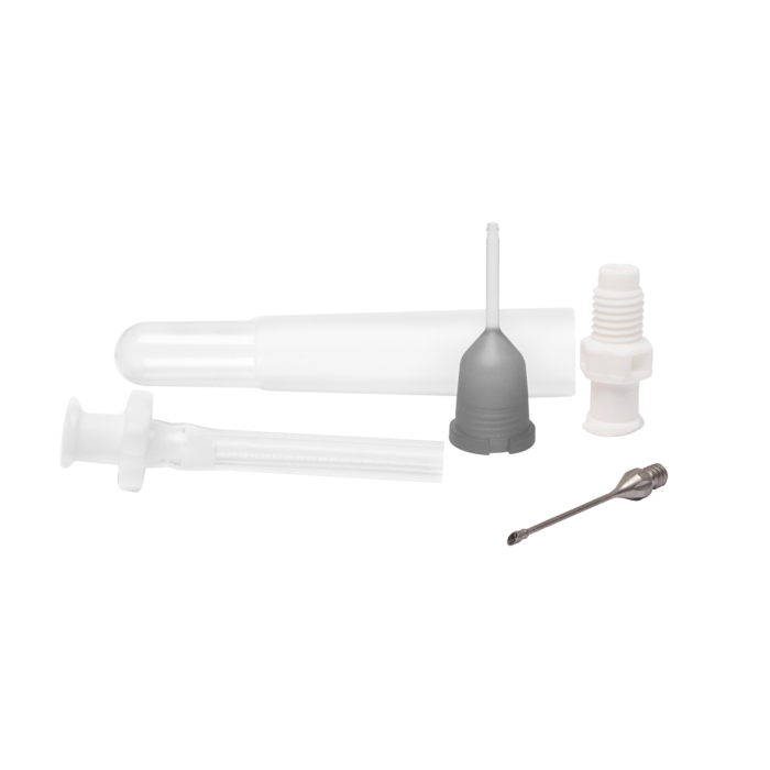 2.4 mm Reusable phaco set with 45° straight flared needle
