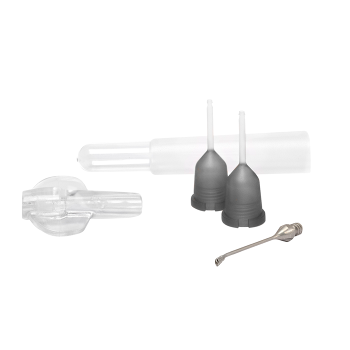 2.4 mm Disposable phaco set with 30° angled flared needle