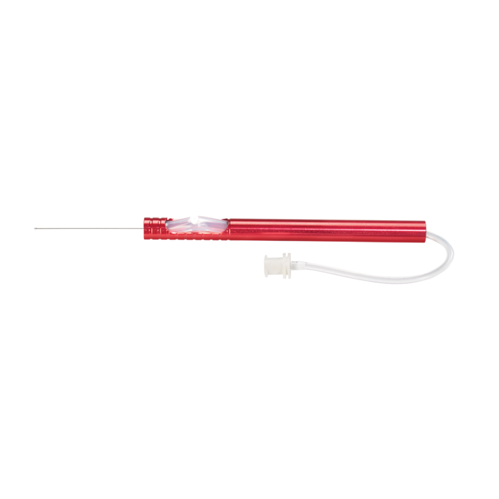 Disposable High Myopic Backflush instrument, with brush needle and active aspiration. (23 gauge / 0.6 mm)