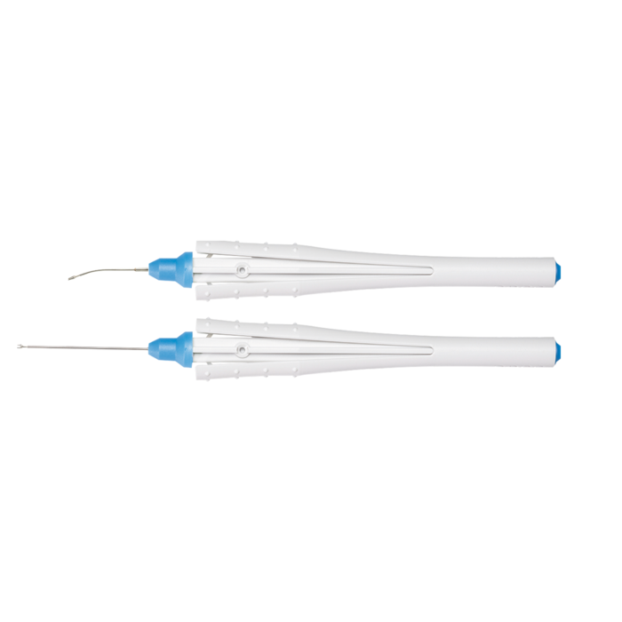 Scharioth IOL scleral fixation forceps, straight & curved (25 gauge / 0.5mm)