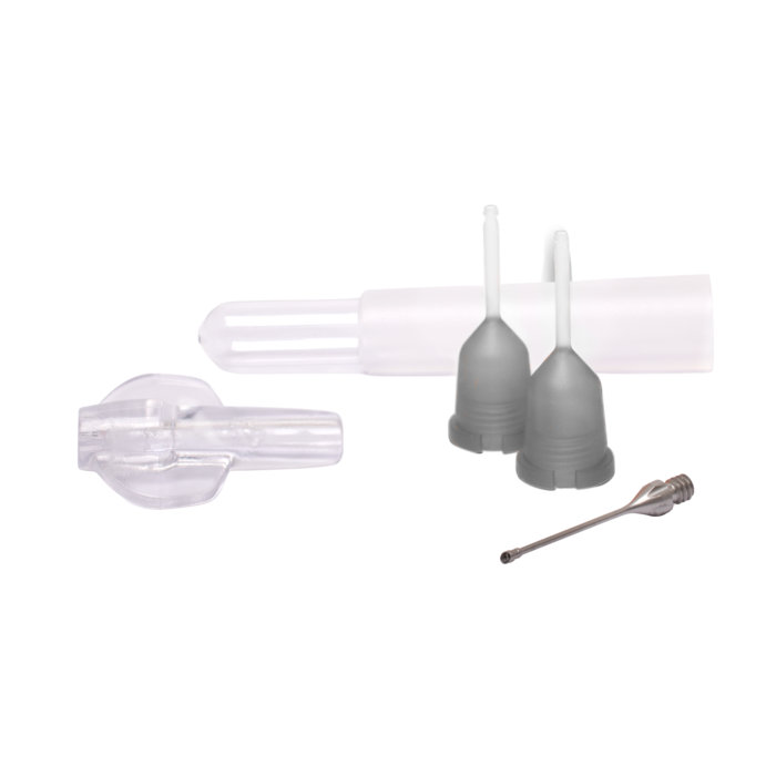 2.4 mm Disposable phaco set with 30° straight flared needle