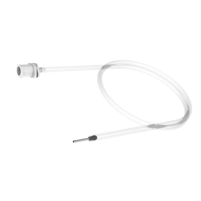 Universal silicone infusion line for 25 gauge / 0.5 mm cannula system