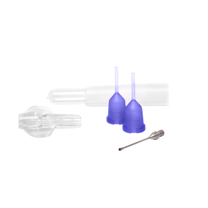 MICS 1.8 mm Disposable phaco set with 30° straight flared needle