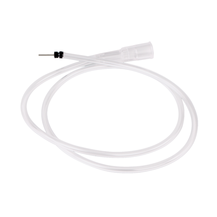 Universal Silicone infusion line for 23 gauge / 0.6 mm cannula system.