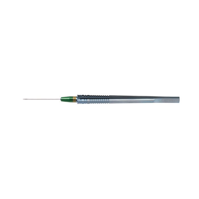 Microscissors: Curved, Horizontal. (23 gauge / 0.6 mm)