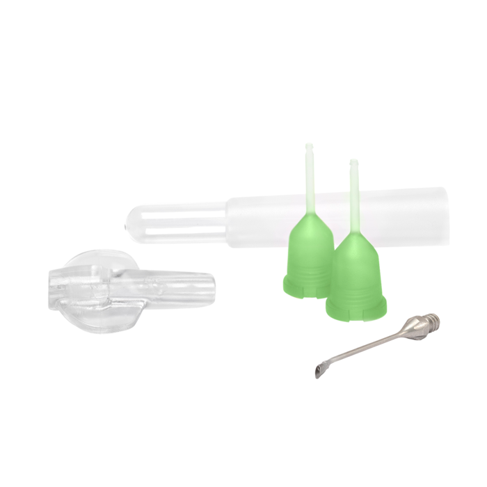 2.8 mm Disposable phaco set with 45° angled flared needle