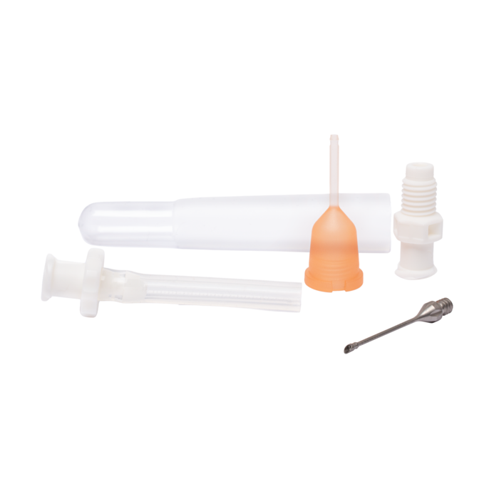 2.2 mm Reusable phaco set with 45° straight flared needle