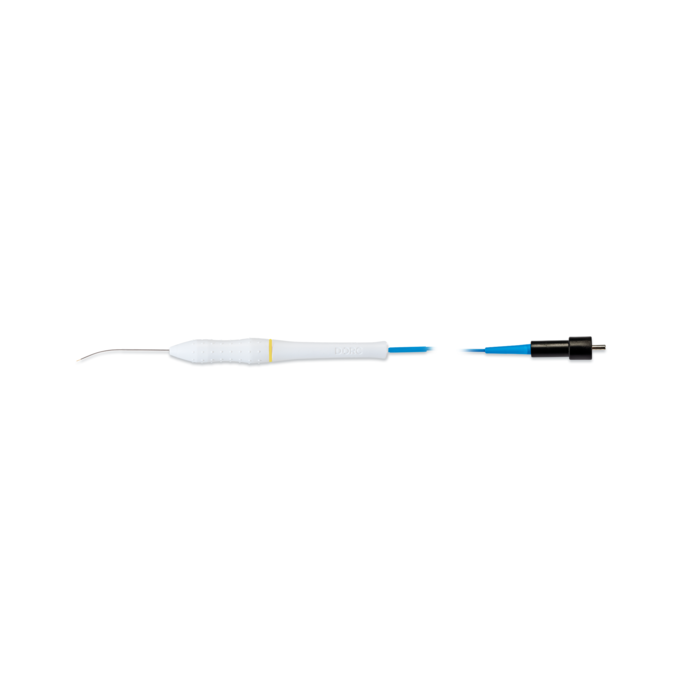 Laser Probe, Stepped, Curved with DORC® Connector 27 gauge / 0.4 mm