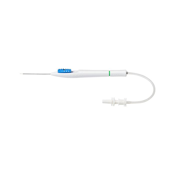 Extendible 41 G subretinal injection needle. (23 gauge / 0.6 mm)